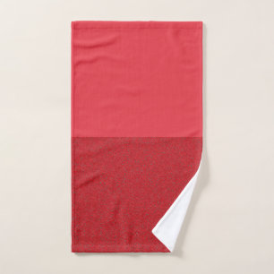 Bottom-Noise Tomato Red Hand Towel – Customizable