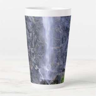 Bottom of Bridalveil Falls, Yosemite, CA Latte Mug