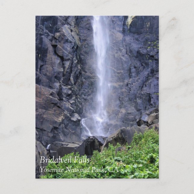 Bottom of Bridalveil Falls, Yosemite, CA Postcard (Front)