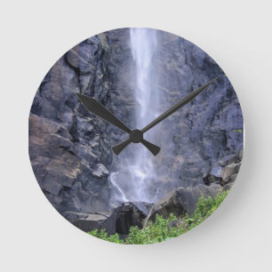 Bottom of Bridalveil Falls, Yosemite, CA Round Clock