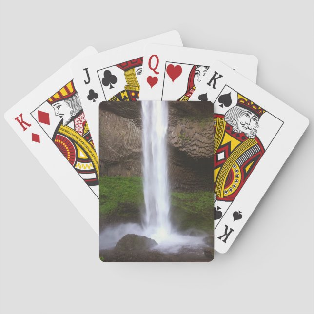 Bottom of Latourell Falls, OR Playing Cards (Back)