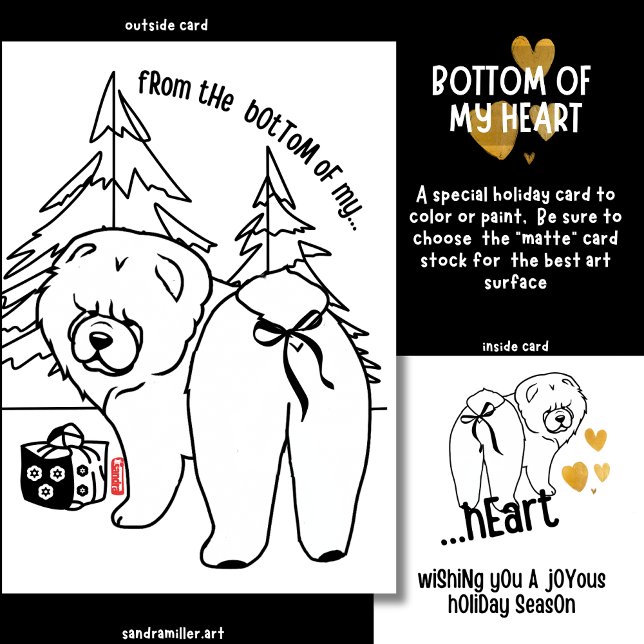 BOTTOM OF MY HEART chow holiday Card (Creator Uploaded)