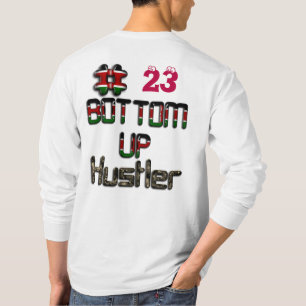 Bottom-up Hashtag Kenya 3D Flag Live Life Large T-Shirt