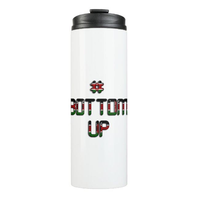 Bottom Up Kenya Peace Love and Unity Art Print Thermal Tumbler (Front)