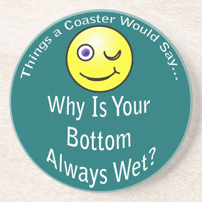 Bottom Wet Dark Coaster (Front)