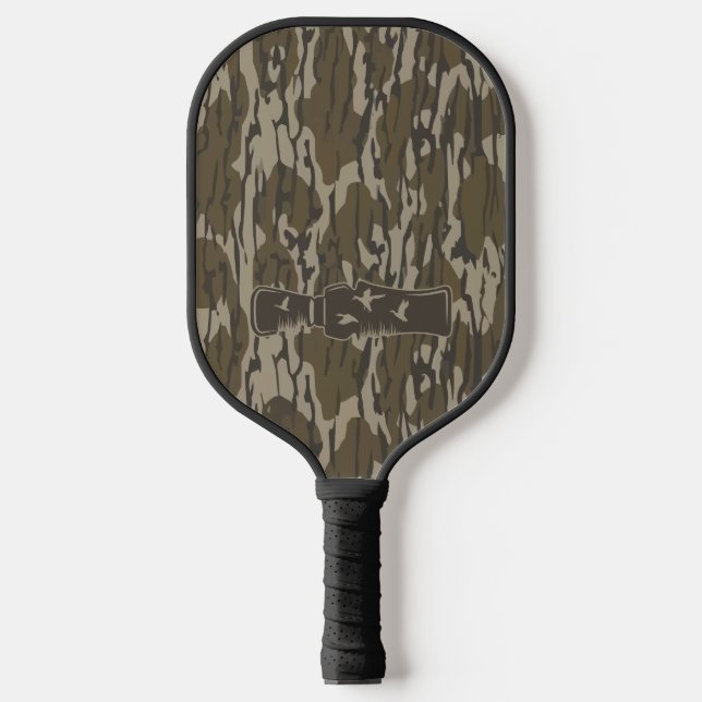Bottomland Camo Call Me Duck Call Pickleball Paddle (Front)