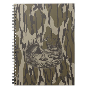 Bottomland Camo Camping Gear Camo Notebook
