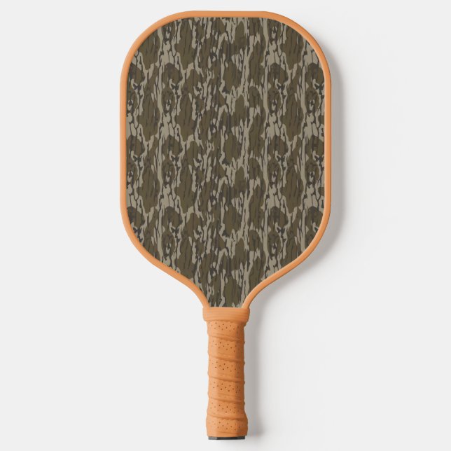 Bottomland Camo for Men Hunting Apparel Gear Pickleball Paddle (Front)