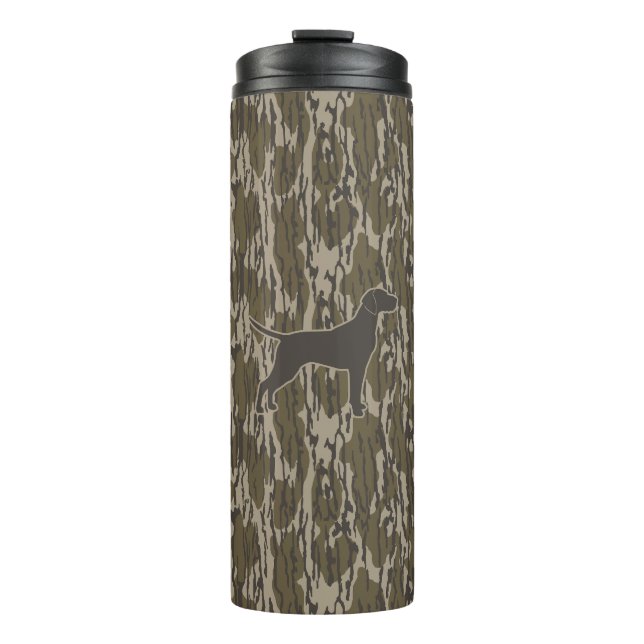 Bottomland Camo Hunter Dog Hunting Season Thermal Tumbler (Front)