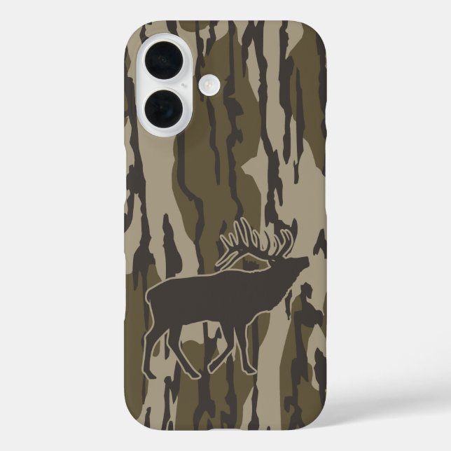 Bottomland Camo Hunting Elk Case-Mate iPhone Case (Back)