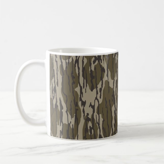 Bottomland Camo Old School Camouflage Coffee Mug (Left)