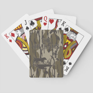 Bottomland Camo Skin Dog and Ducks Playing Cards