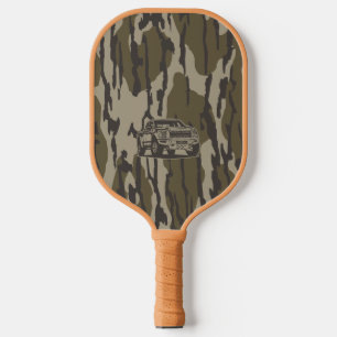 Bottomland Camo Truck Off Road Hunting Camo Pickleball Paddle