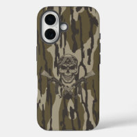 Bottomland Camo Vintage Classic Rifle and Skull