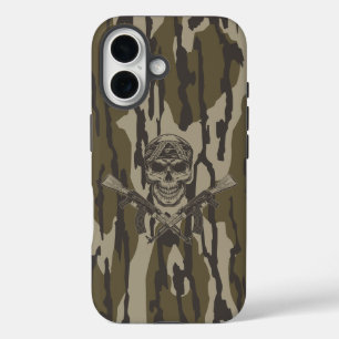 Bottomland Camo Vintage Classic Rifle and Skull iPhone 16 Case