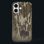 Bottomland camo whitetail deer buck hunting camo iPhone 16 case<br><div class="desc">Bottomland camo whitetail deer buck hunting camo is a specialized hunting camouflage designed for optimal concealment in woodland and lowland environments. Featuring earthy tones and natural patterns, it blends seamlessly with the forest, enhancing stealth and effectiveness for deer hunters. This camo ensures hunters remain undetected, improving their hunting strategies in...</div>