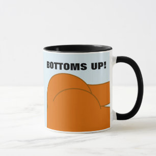 BOTTOMS HAUT BARE BUTT FUNNY CAFÉ MUG