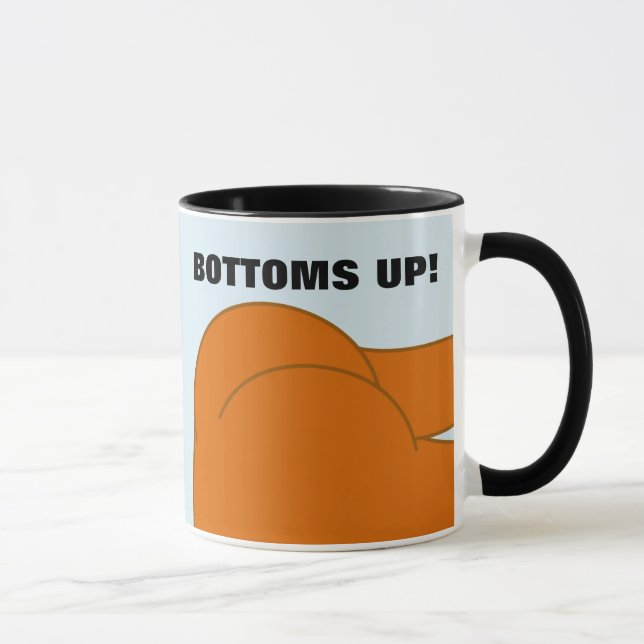 BOTTOMS HAUT BARE BUTT FUNNY CAFÉ MUG (Droite)