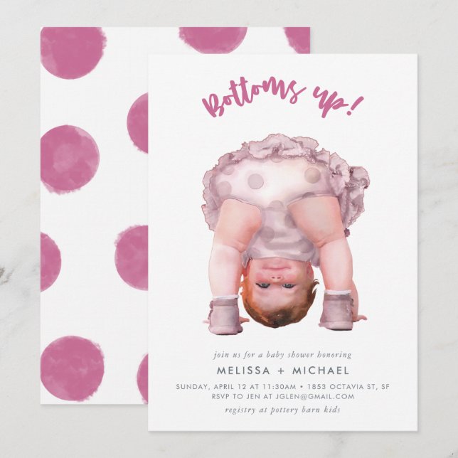 Bottoms up! invitation (Front/Back)