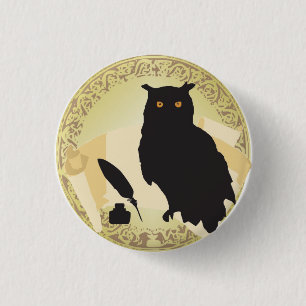 Botton blank Parchment 1 Inch Round Button