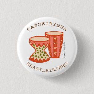 Botton de Capoeira: Os atabaques! 1 Inch Round Button