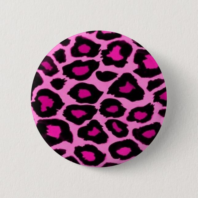 Botton Oncinha Rosa 2 Inch Round Button (Front)