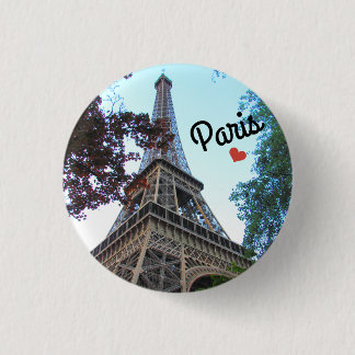 Botton/Pin ~ Paris, France 1 Inch Round Button