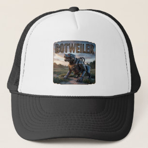 Botweiler Photographic – Robot Rottweiler Funny Trucker Hat