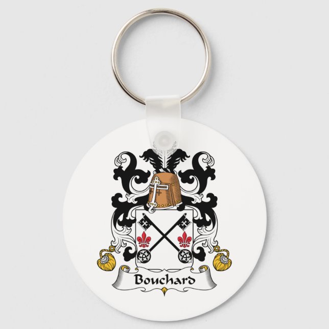 Bouchard Family Crest Keychain (Front)