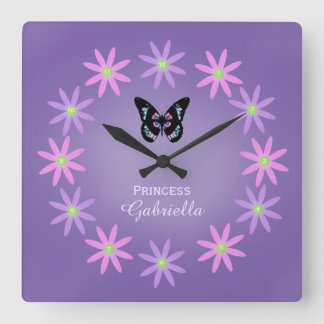 Bouche Personalisée Et Horloge Murale Papillon