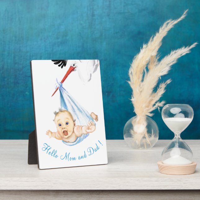 Bouche portant bébé Plaque Baby shower cadeaux (Côté)
