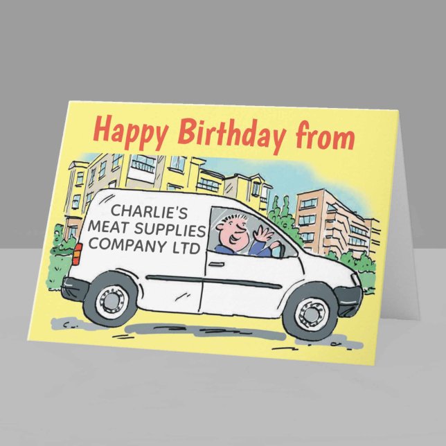 Boucher Entreprise avec nom sur la carte Van de l' (Créateur téléchargé)