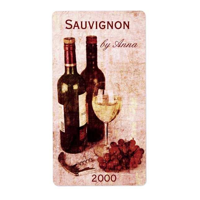 bouchon, verre de vin et bouteille de vin de raisi (Devant)