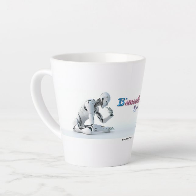 Bouchons et tasses de café en latte (Angle gauche)