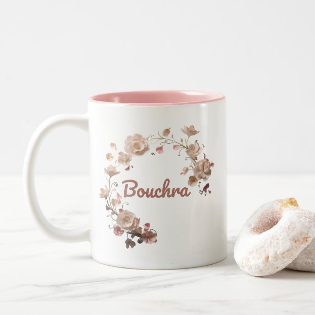 Bouchra Floral Mug (With Donut)