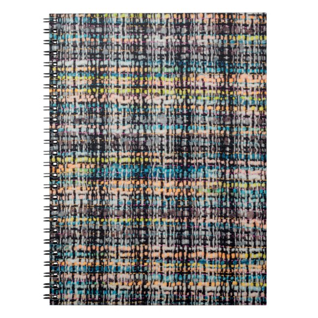 Boucle suiting fabric background texture notebook (Front)
