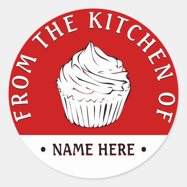 boucles de cupcake de la cuisine des autocollants (Devant)