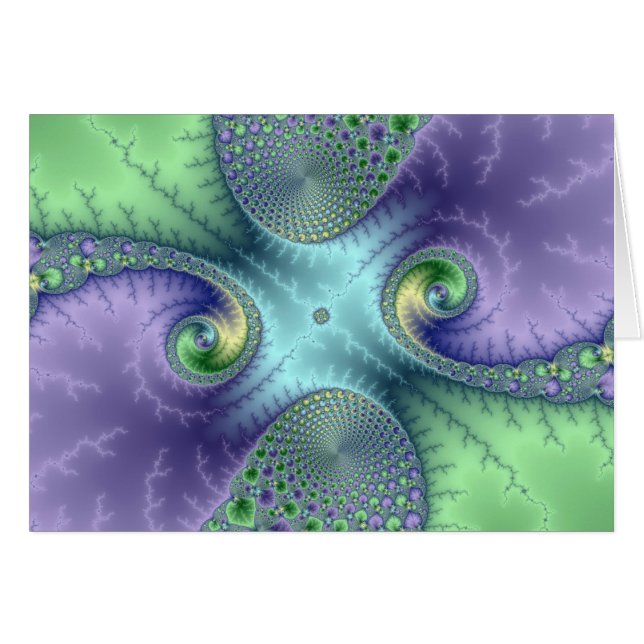 Boucles de fruits - Carte Fractale (Devant horizontal)