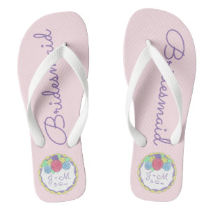 Boucles de tongs de Mariage personnalisées