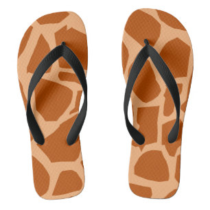 Boucles de tongs de texture de girafe