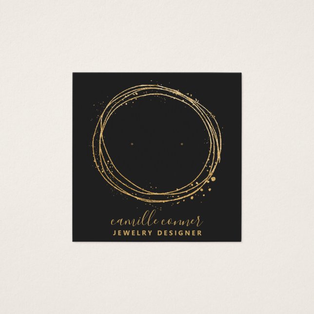 Boucles d'or Parties scintillant Cercle de bijoux  (Devant)