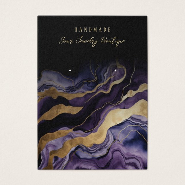 Boucles d'oreille Vitre Or Vitre Bijoux Cartes d'a (Devant)