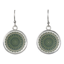 Boho Style Eclectique Vert Mandala