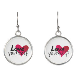 Boucles D'oreilles Citation de l'amour