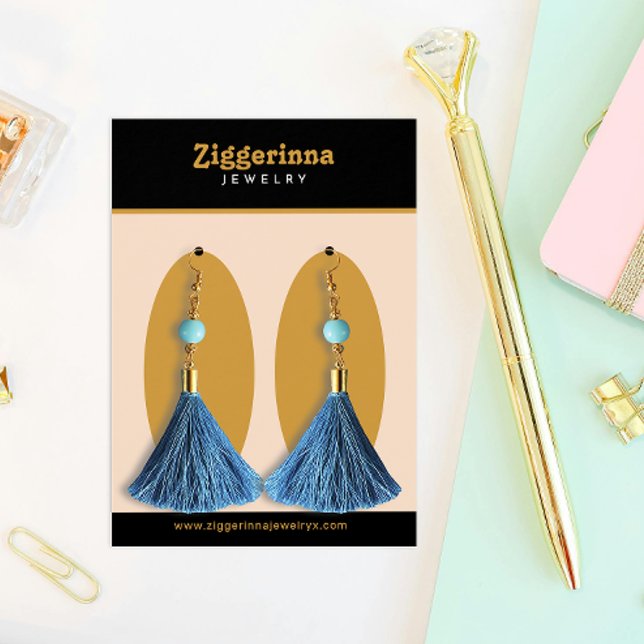 Boucles d'oreilles modernes Bijoux Carte d'afficha (Créateur téléchargé)