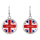 Boucles d'oreilles personnalisées du drapeau brita