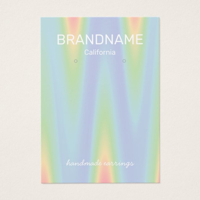 Boucles d'oreilles Porte-couleur Dégradé Ombre Che (Devant)