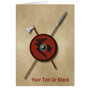 Bouclier Et Armes De Corbeau Viking