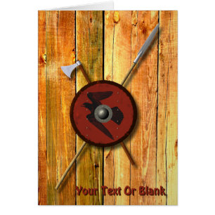 Bouclier Et Armes De Corbeau Viking