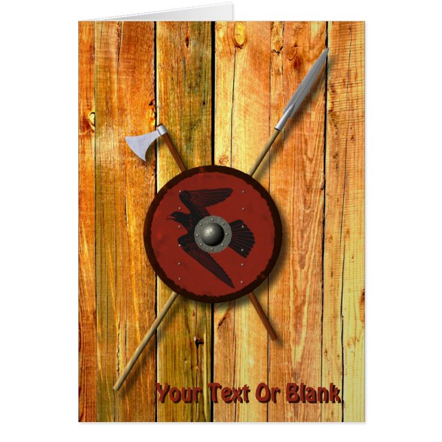 Bouclier Et Armes De Corbeau Viking (Devant)